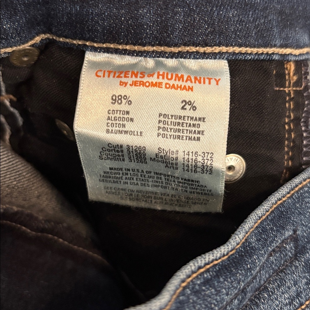 CITIZENS OF HUMANITY | denim blue jeans Rocket high rise skinny 27 - Picture 6 of 6